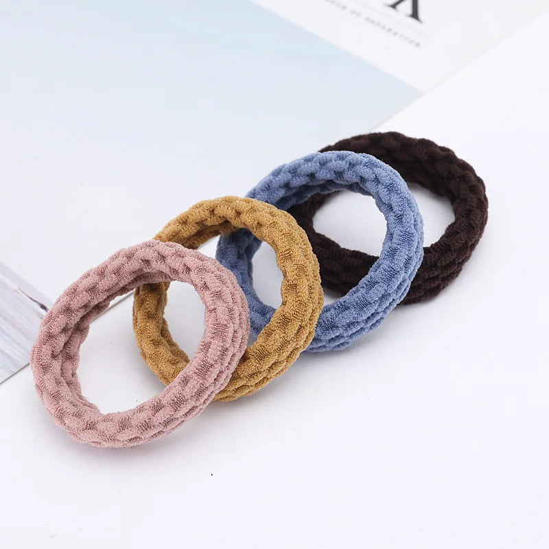 10PCS Women Girls Simple Basic Elastic Hair Bands