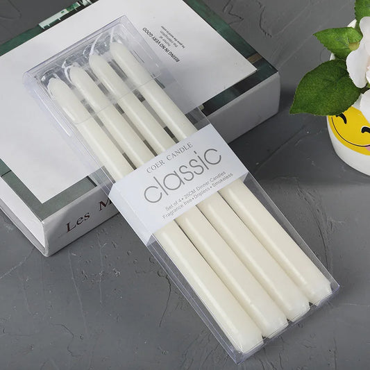 4pcs/Set European Classic Long Pole Candles